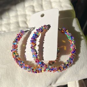 earrings (big hoops)